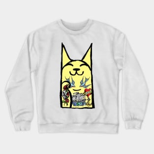 Tattoo,Cat,tattoos,kitten by LowEndGraphics Crewneck Sweatshirt